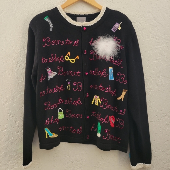 berek Born To Shop Sweater Size XL